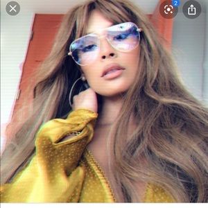 QuayxDesi high key mini blue light glasses